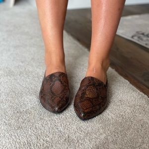 Brown Snakeskin Loafer Size 11